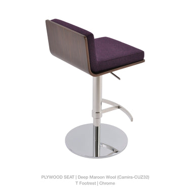 Dallas Piston T Footrest Stools Fabric by SohoConcept - New