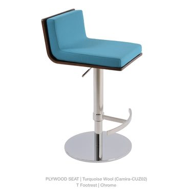 Dallas Piston T Footrest Stools Fabric by SohoConcept - New