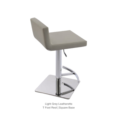 Dallas Piston T Footrest Stools Leather by SohoConcept - New