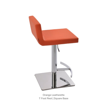 Dallas Piston T Footrest Stools Leather by SohoConcept - New