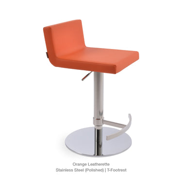 Dallas Piston T Footrest Stools Leather by SohoConcept - New
