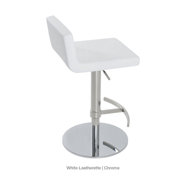 Dallas Piston T Footrest Stools Leather by SohoConcept - New