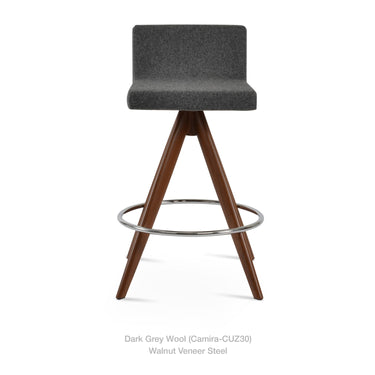 Dallas Pyramid MW Swivel Stools Fabric by SohoConcept - New