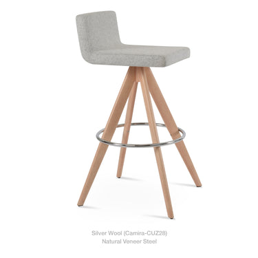 Dallas Pyramid MW Swivel Stools Fabric by SohoConcept - New