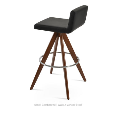 Dallas Pyramid MW Swivel Stools Leather by SohoConcept - New