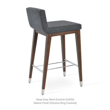 Dallas Wood Stools Fabric by SohoConcept - New