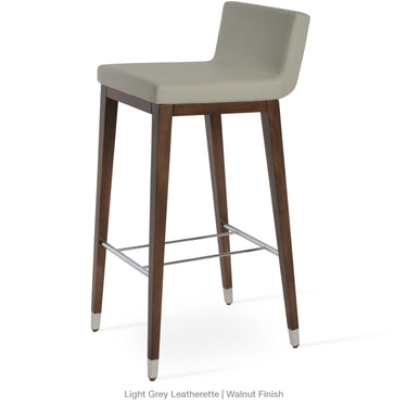 Dallas Wood Stools Leather by SohoConcept - New