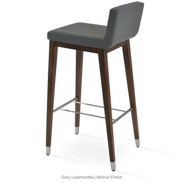 Dallas Wood Stools Leather by SohoConcept - New