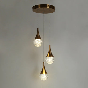 Dandelion 3-Light 10" Glam Brass Cluster LED Chandelier