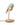 Daqiconcept Bird LED Dimmable Desk Lamp - Aqua Blue BR01QB emitting warm light for reading