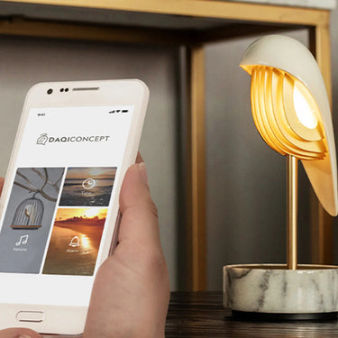 Chirp Alarm Clock with Nature Sounds and Wake-Up Light - Black Marble
