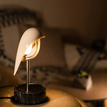 Modern Alarm Clock with Bird Sounds and Ambient Light - Chirp by Daqiconcept