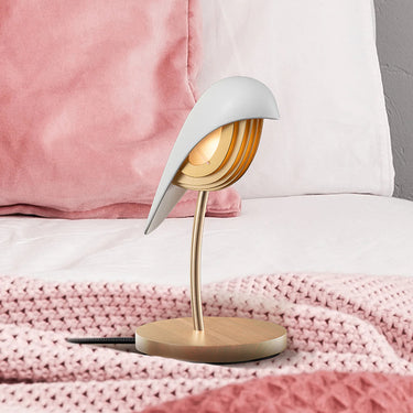 Modern Desk Lamp for Home Office - DAQICONCEPT BIRD in Ivory White