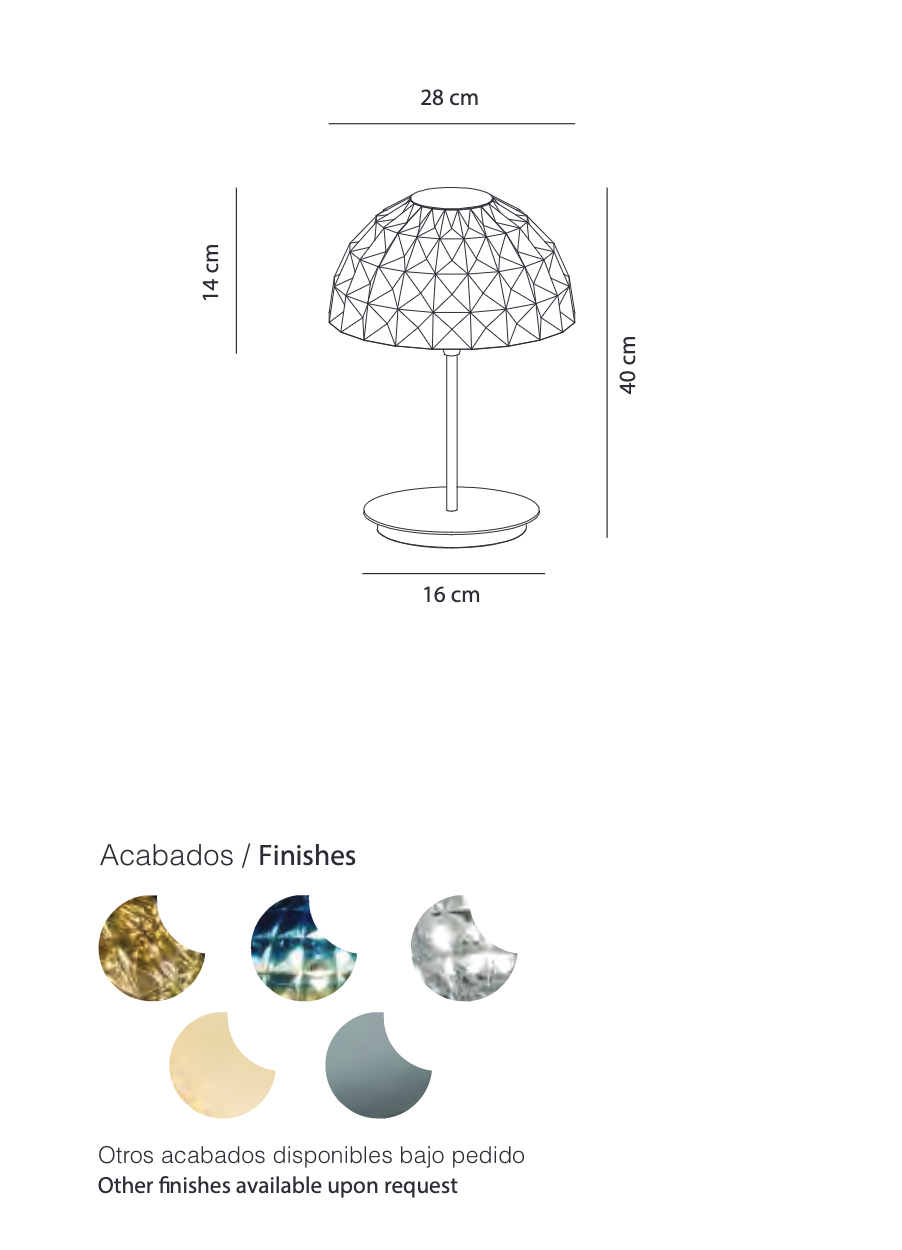 Deco Bohemia Crystal LED Table Lamp | Conteporary Light