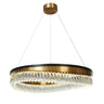 Delphinium 31.5" Modern Brass Drum LED Chandelier 