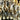 Delphiniumt - Single-Light LED Drum Chandelier in Brass - 31.5" Wide
