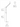 Energy-efficient floor lamp with motion detection and directional lighting for contemporary home settings