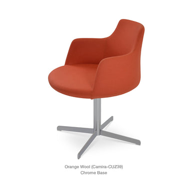 Dervish 4 Star Swivel Chair Fabric by SohoConcept - New