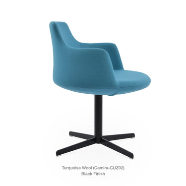 Dervish 4 Star Swivel Chair Fabric by SohoConcept - New