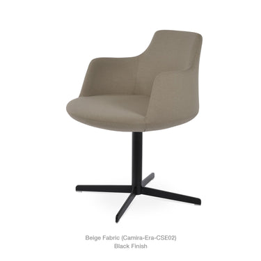 Dervish 4 Star Swivel Chair Fabric by SohoConcept - New