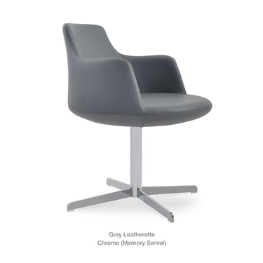 Dervish 4 Star Swivel Chair Leather by SohoConcept - New