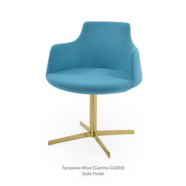 Dervish 4 Star Swivel Chair Fabric by SohoConcept - New