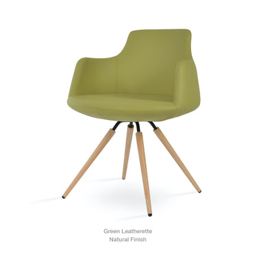 Dervish Carrot Swivel Chair Leather by SohoConcept - New