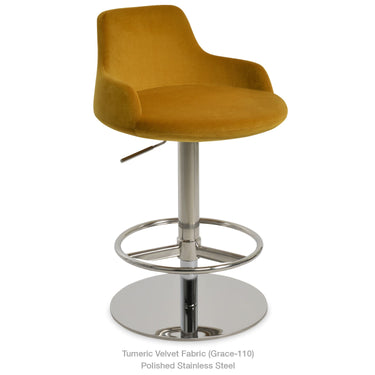 Dervish Piston Full Footrest Stools Fabric by SohoConcept - New