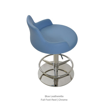 Dervish Piston Full Footrest Stools Leather by SohoConcept - New
