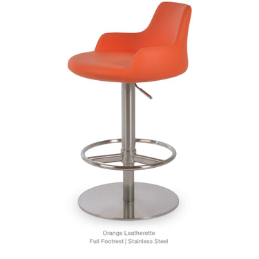 Dervish Piston Full Footrest Stools Leather by SohoConcept - New