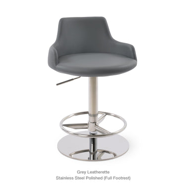 Dervish Piston Full Footrest Stools Leather by SohoConcept - New