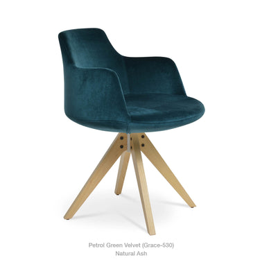 Dervish Pyramid Swivel Chair Fabric by SohoConcept - New
