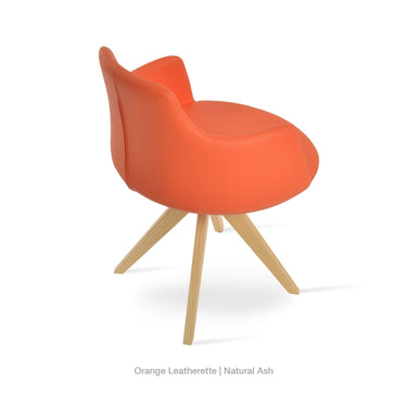 Dervish Pyramid Swivel Chair Leather by SohoConcept - New