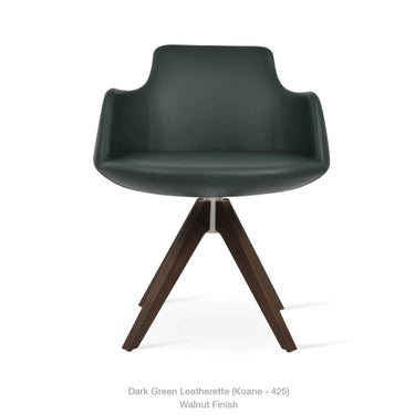 Dervish Pyramid Swivel Chair Leather by SohoConcept - New