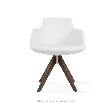 Dervish Pyramid Swivel Chair Leather by SohoConcept - New
