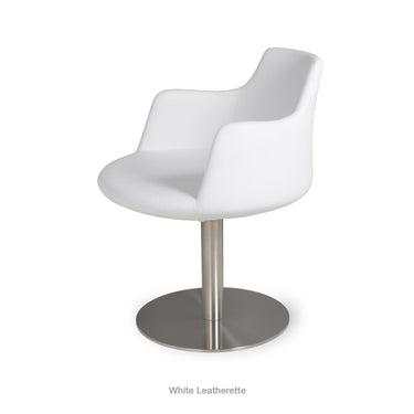 Dervish Round Swivel Chair Leather by SohoConcept - New