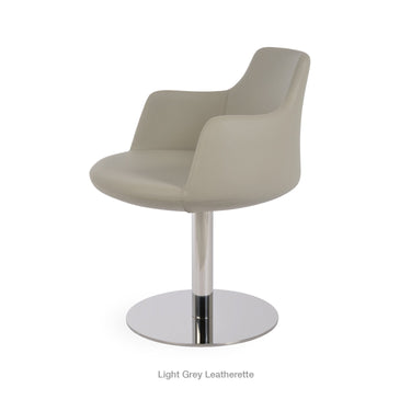 Dervish Round Swivel Chair Leather by SohoConcept - New