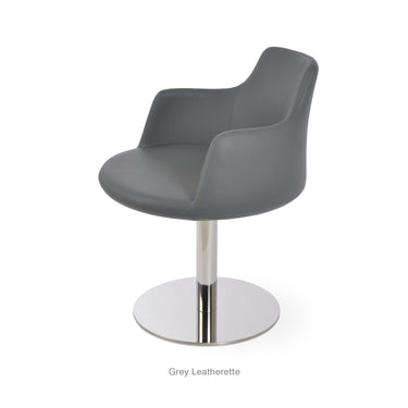 Dervish Round Swivel Chair Leather by SohoConcept - New