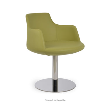 Dervish Round Swivel Chair Leather by SohoConcept - New