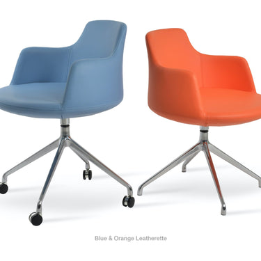 Dervish Spider Swivel Chair Leather by SohoConcept - New