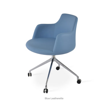 Dervish Spider Swivel Chair Leather by SohoConcept - New