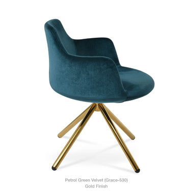 Dervish Stick Swivel Chair Fabric by SohoConcept - New