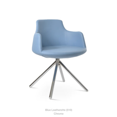 Dervish Stick Swivel Chair Leather by SohoConcept - New