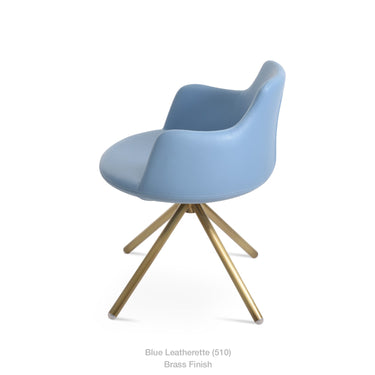 Dervish Stick Swivel Chair Leather by SohoConcept - New