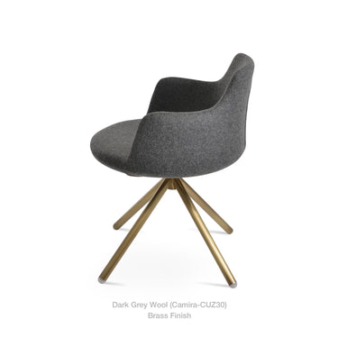 Dervish Stick Swivel Chair Fabric by SohoConcept - New