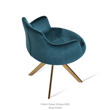 Dervish Sword Swivel Chair Fabric by SohoConcept - New