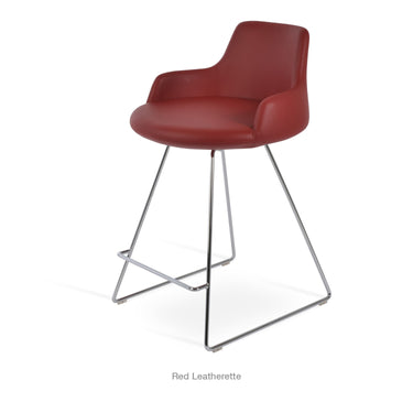 Dervish Wire Stools Leather by SohoConcept - New