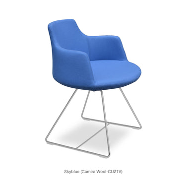 Dervish Wire Swivel Chair Fabric by SohoConcept - New