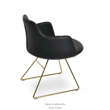 Dervish Wire Swivel Chair Leather by SohoConcept - New