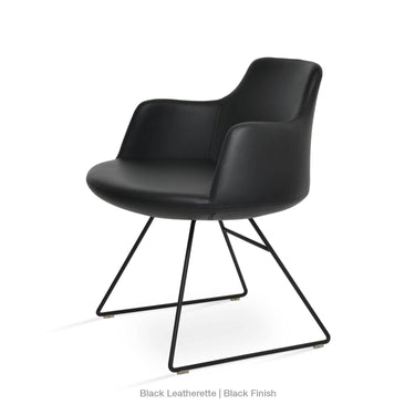 Dervish Wire Swivel Chair Leather by SohoConcept - New
